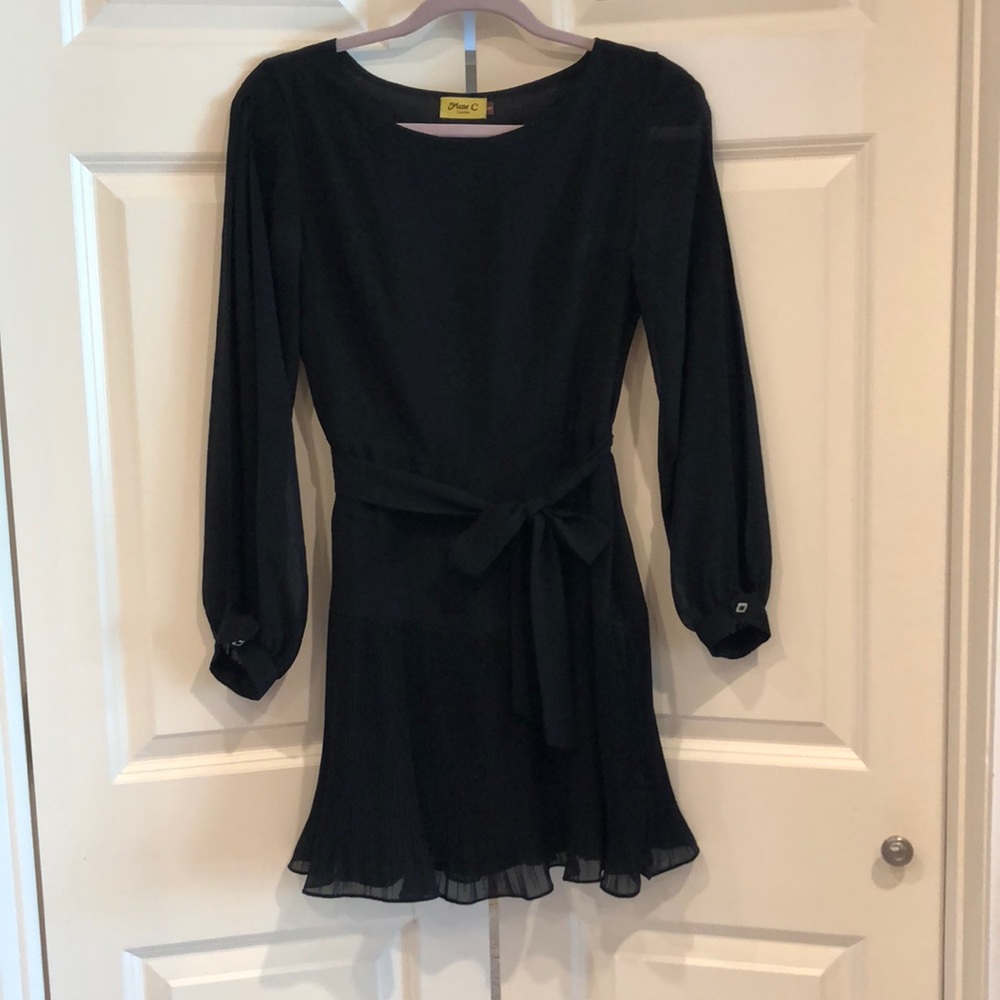 Black, long sleeve dress